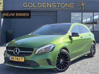 Mercedes-Benz A-klasse 160 Ambition Automaat l Dealer Onderhouden l Pano l Carplay l Stoelverw l Navi l Halfleder l Pdc l LED l Clima l Cruise l Lm velgen l 102pk l N.A.P l Apk tot 07-2027
