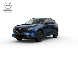Mazda CX-5 e-Skyactiv G 141 Homura - Zwart lederen interieur | 19-inch lichtmetalen velgen, Black | Alarmsysteem | Automatisch dimmende binnenspiegel met randloos design