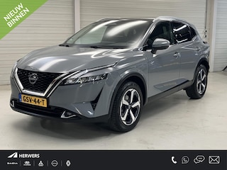 Nissan Qashqai 1.3 MHEV Xtronic N-Connecta / Dealer Onderhouden / All Seasonbanden / Trekhaak 1800 KG / Navigatie / Stoel- en Stuurverwarming / Verwarmde Voorruit / Elektrische Achterklep / Panoramadak / 360 Graden Camera / Climate Control /