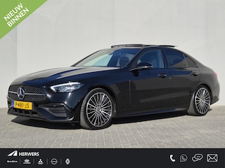 Mercedes-Benz C-klasse 200 Launch Edition AMG Line / Trekgewicht 1.800 kg / Wegklapbare trekhaak / Glazen schuif- en kanteldak / Cruise control / Achteruitrijcamera / Stoelverwarming / Climate control / Apple Carplay Android Auto /