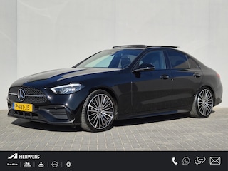 Mercedes-Benz C-klasse 200 Launch Edition AMG Line / Trekgewicht 1.800 kg / Wegklapbare trekhaak / Glazen schuif- en kanteldak / Cruise control / Achteruitrijcamera / Stoelverwarming / Climate control / Apple Carplay Android Auto /