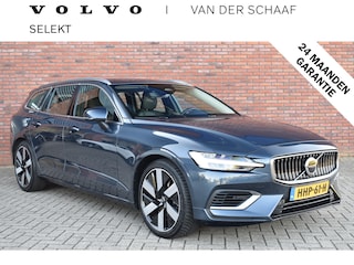 Volvo V60 T6 350PK Plug-in hybrid AWD Essential Bright | Moritz leder | 19 inch | All-season banden | Trekhaak