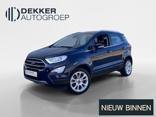 Ford Ecosport 1.0 EcoBoost 125 pk Titanium Apple Carplay/Android Auto - 17" lichtmetalen velgen - Half lederen bekleding