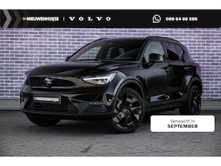 Volvo EX40 Single Motor Extended Range Ultra Black Edition 82 kWh | Europa | Harman Kardon audio | 20" | Schuif-/kanteldak | Getint Glas | Elektrische stoelverstelling | Nubuck bekleding | Adaptive Cruise Control | Dodehoekdetectie |