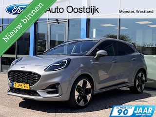 Ford Puma 1.0 EcoBoost Hybrid ST-Line X 125PK Afn. Trekhaak Winterpack Adaptieve Cruis Camera 19'' Velgen B&O Parkeersensoren Full-LED Climate Privacy Glass *Dealer Onderhouden*