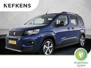 Peugeot Rifter EV GT 7p 50 kWh 136pk | 7 Zitplaatsen | Navigatie | Achteruitrijcamera | Climate Control | Cruise Control | Parkeersensoren | Keyless | Elektrisch inklapbare spiegels | Apple Carplay / Android Auto | Bluetooth | DAB+ radio | Multifunctioneel lederen stuurwiel | Digitaal instrumentenpaneel | Donker getint glas | 2x Schuifdeur | 17" lichtmetalen velgen |