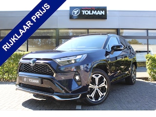 Toyota RAV4 2.5 Plug-in Hybrid AWD Bi-Tone Plus | Rijklaar | Panodak | Trekhaak | Navi | JBL | HUD | Leder | Stoel- koeling/verwarming | 360 Camera | Memory