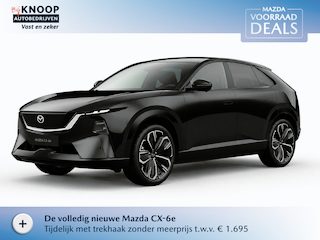 Mazda CX-6e Takumi Business Edition 78 kWh |September levering| Jet Black Mica |+ Gratis TREKHAAK t.w.v. € 1.695,-!