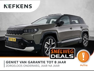 Jeep Compass 210pk Summit 74 kWh Automaat | VOORRAAD VOORDEEL | Schuif-/kanteldak | Elektrisch Verstelb. Bestuurdersstoel | 360 Camera | FOCAL | Elektrische Klep | Dodehoekdetectie | Navigatie | Climate Control | Adaptieve Cruise Control | Warmtepomp | 3 Fase |