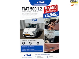 Fiat 500 1.2 Easy Lederen bekleding, Airco