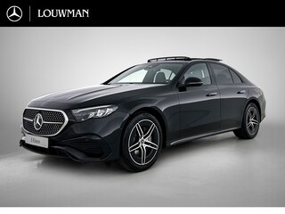 Mercedes-Benz E-klasse 300 e Business Solution AMG | Comfortpakket Plus | Winterpakket | Nightpakket | Trekhaak | Panoramaschuifdak | Warmtewerend, donkergetint glas | GUARD 360° | 19-inch vijfdubbelspaaks AMG velgen |