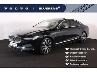 Volvo S90 T8 AWD Ultimate Bright - Schuif/kanteldak - IntelliSafe Assist & Surround - Harman/Kardon audio - Parkeercamera achter - Verwarmde voorstoelen, stuur & achterbank - Parkeersensoren voor & achter - Elektr. bedienb. voorstoelen met geheugen - Geventileerde voorstoelen - Extra getint glas - Inklapbare trekhaak - 19' LMV