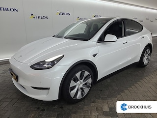 Tesla Model Y Long Range AWD 75 kWh | Trekhaak met afneembare kogel | Panoramisch Dak | Dodehoek detectie | Elek. Kofferbak | Stoelverwarming | Dodehoek detectie | Elektrisch verstelbare stoel(en) met geheugen | Keyless entry