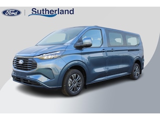 Ford Transit Custom 340 2.5 PHEV L2H1 Limited 233pk | Kombi | Incl. BTW/BPM | Dubbele zijschuifdeur | Privacy Glass | Inklapbare trekhaak | Verwarmbare bijrijdersbank | 17 inch lichtmetalen velgen | Driver Assistance Pack Premium | Verwarmbaar stuurwiel