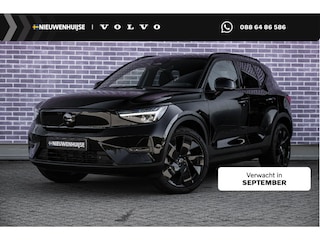Volvo EX40 Single Motor Extended Range Ultra Black Edition 82 kWh | Europa | Harman Kardon audio | 20" | Schuif-/kanteldak | Getint Glas | Elektrische stoelverstelling | Nubuck bekleding | Adaptive Cruise Control | Dodehoekdetectie |