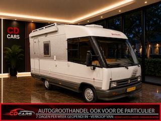 Fiat 230 Dethleffs Frans bed, Koelkast, Keuken, Toilet, Radio, Fietsendrager