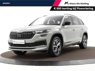 Skoda Kodiaq 1.5 TSI 150pk DSG Sportline Business 7p. · Camera · Inklap. Trekhaak · Keyless · Elek. Bestuurdersstoel + Geheugen · Matrix LED · Garantie t/m 27-05-2028 of 100.000km