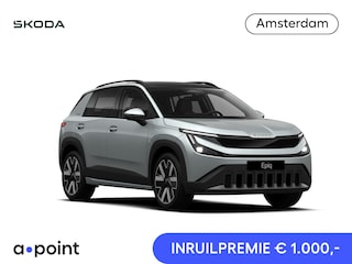 Skoda Epiq Business Launch Edition 56 kWh 211 pk | Suite Interieur | Light & View Pakket | Panorama Dak | Trekhaak | 19" lichtmetalen velgen Lark, zwart