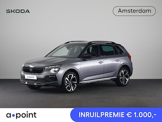 Skoda Kamiq 1.0 TSI Monte Carlo 115 pk 7 versn. DSG | Travel Assist Plus | Navigatie Pakket | Velgen: 18" lichtmetalen velgen Ursa Monte Carlo, zwart | Winter Premium & Charging