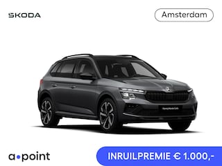 Skoda Kamiq 1.0 TSI Monte Carlo 115 pk 7 versn. DSG | Travel Assist Plus | Navigatie Pakket | Velgen: 18" lichtmetalen velgen Ursa Monte Carlo, zwart | Winter Premium & Charging