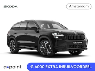 Skoda Kodiaq 1.5 TSI PHEV Sportline Business 204 pk 6 versn. DSG | Comfort Pakket | Panorama Dak | Trekhaak | Parkeer Pakket | Velgen: 20" lichtmetalen velgen Rila aero, antraciet zwart