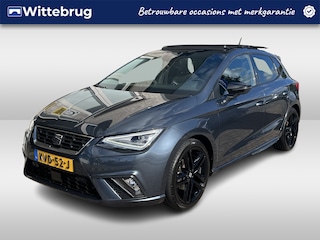 Seat Ibiza 1.0 TSI FR Black edition / AUTOMAAT/ PANODAK/ CRUISE/ DIGITAL DASH/ NAVI/ FULL LINK/ CLIMATE/ STOELVERWARMING/ KEYLESS/ PARK. SENSOREN + CAMERA/ 18" LMV