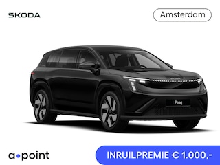 Skoda Peaq 90 Business Edition 7p. 286 pk | Suite Interieur | Adaptive Chassis Control Pakket | Assist pakket | Convenience Pakket met stoelventilatie | Derde zitrij | Simply Clever | Tech pakket | Trekhaak | Warmtepomp | Winter pakket | 21" lichtmetalen velgen "Javan" zwart gepolijst