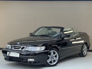 Saab 9-3 Cabrio 2.0 Turbo Aero, 205Pk, 2002, Liefhebbersauto, Volledig leder, 18" Velgen, Memory stoelen, Cruise control, Climate control,