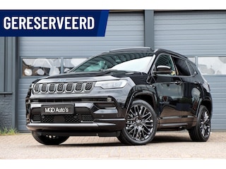 Jeep Compass 4xe 240 Plug-in Hybrid Electric S |LED|PANODAK|360 CAMERA|KEYLESS|MEMORY|LEDER|CARPLAY|STOEL+STUURVERW!