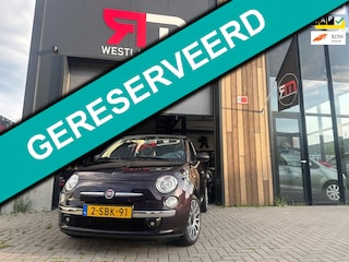 Fiat 500 0.9 TwinAir Lounge/cabriolet/NAP/clima/nw APK/zuinig/pdc/LM-velgen/luxe-interieur/mooie frisse auto