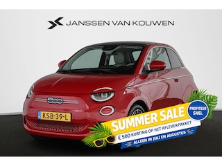 Fiat 500 La Prima 42 kWh Pano Leder Stoelverwarming JBL Camera Apple CarPlay