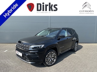Jeep Compass 1.5T e-Hybrid Summit (Leder incl verwarming/koeling/geheugen - Elektrische Klep - Adaptieve Cruise Controle - LED - Keyless Entry - 360gr Camera - Navigatie - Apple Carplay)