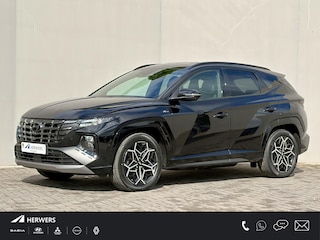 Hyundai Tucson 1.6 T-GDI PHEV N Line 4WD / SOH 100% / Fabrieksgarantie tot 05-2027 / Dealer onderhouden / Trekgewicht 1.350 kg / Stuur- Stoel & Achterbank verwarming / Rondomzicht camera / Apple Carplay/Android Auto / Elektrische achterklep / Stoelventilatie /