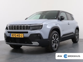 Jeep Avenger Summit 54Kwh | 10,25 inch digitaal configureerbaar instrumentenpaneel | 10,25" Infotainment met draadloos Apple Carplay en Android Auto | 18" Diamond Cut lichtmetalen velgen
