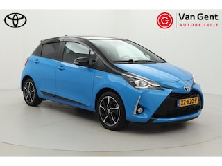 Toyota Yaris 1.5 Hybrid SkyBlue Edition | Panoramadak | Fietsensteun | Navigatie | Cruise Control | Clima | Camera | 16 inch | Rijstrooksensor | Bluetooth | Dakspoiler