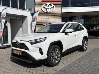 Toyota RAV4 2.5 HYBRID AWD EXECUTIVE TREKHAAK BLIND-SPOT STOEL/STUURVERW STOELKOELING PARK-SENSOREN ELEK-ACHTERKLEP LEDER MEMORY-SEATS AD-CRUISE