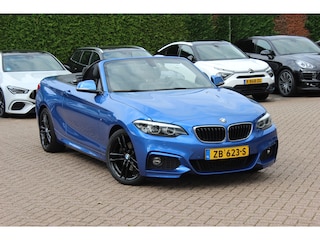 BMW 2-serie Cabrio 220i High Exe. M Sport / Leder / CarPlay / Parkeerhulp V+A / 17'' / Windscherm / Sportstoelen / Stoelverwarming / DAB / Cruise Control