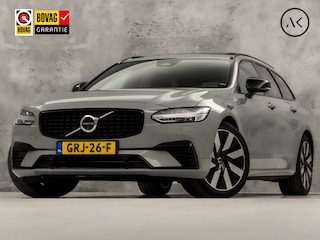 Volvo V90 2.0 T6 Plug-in hybrid AWD Ultimate Dark 350Pk Automaat (PANORAMADAK, HARMAN/KARDON, LUCHTVERING, MEMORY SEATS, 360 CAMERA, HEAD-UP DISPLAY, STUUR/STOELVERWARMING, ZWART HEMEL, NIEUWSTAAT)