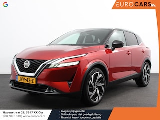 Nissan Qashqai 1.3 MHEV Xtronic Tekna Plus Navigatie Clima control Head up leder LMV Camera 360 Panorammadak