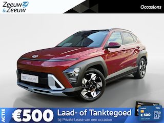 Hyundai Kona 1.6 GDI HEV Premium Sky | 1e Eigenaar | Panoramadak | Stoelkoeling/Verwarming | Elektr. Achterklep | Dodehoek detectie | 360 Camera | Fabrieksgarantie! |