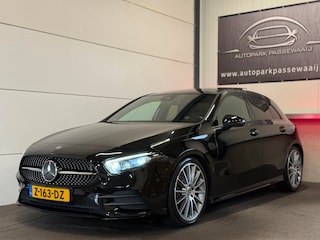 Mercedes-Benz A-klasse 200 AMG Pano, ACC, Multibeam, Burmester, 360° Camera, Sfeerverlichting, Multispaak, Night-Pakket, Airco