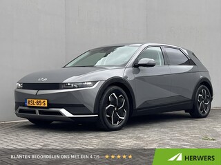 Hyundai Ioniq 5 Lounge 77.4 kWh / Dealer Onderhouden/ Accu SoH 96 % / WLTP 507 km / CCS Snel Laden / Lederen Bekleding / Stoelventilatie / Elektr. Voorstoelen / Elektrische Achterklep / Stuur-, Stoel- & Achterbankverwarming / Achteruitrijamera / Navi / Apple Carplay & Android Auto / 19" LM wielen / Winterwielenset /
