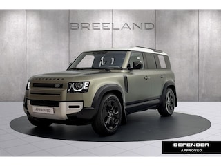 Land Rover Defender 110 2.0 P400e 110 HSE | Panoramadak | Elektrische Trekhaak | Matte Pangea Green Satin