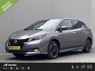 Nissan Leaf e+ N-Connecta 62 kWh / Dealer onderhouden / Accu SoH 95 % / WLTP 395 km stad 573 km / ChadeMo snel laden / Camera 360° / Navigatie / Adaptieve CC / Stuur-, stoel- & achterbankverwarming / 17" LM wielen /