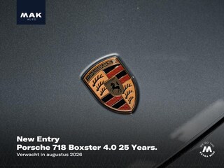 Porsche 718 4.0 25 Years , 47/1250, 20", PASM, Bose, sportstoelen+, keyless, camera, cruise