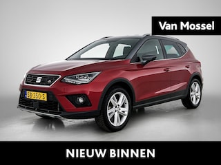 Seat Arona 1.0 TSI FR | Apple Carplay/Android Auto | Adaptieve Cruise Control | Parkeersensoren Voor & Achter + Camera | Stoelverwarming | Trekhaak | Climate Control | Navigatie | Keyless Entry | Privacy glass |