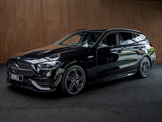Mercedes-Benz C-klasse Estate 300e AMG Line Panodak Leer 360° Memory seats Navi LED Nightpack PTS Ambient Elekt. achterklep Climate LM velgen BTW auto! SOH: 99,7%