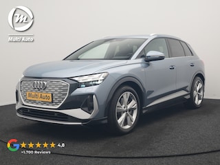 Audi Q4 40 S Line 82 kWh 204pk Dealer O.H | Trekhaak Af Fabriek | Adaptive Cruise | Keyless | Lederen Sportstoelen Verwarmd | BLIS | Apple Carplay | Lane Assist | Virtual | Navigatie | DAB | 20"L.M |