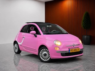 Fiat 500 1.2 Rosa AUTOMAAT! (SCHUIF/KANTEL PANORAMADAK, NIEUWE APK, ELEKT RAMEN, GETINTE RUITEN, NL-AUTO, RIEM VERVANGEN!)