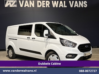 Ford Transit Custom 2.0 TDCI 130pk Automaat L2H1 Dubbele Cabine Euro6 Airco | 6-Zits | Camera | Navigatie | Apple Carplay Cruisecontrol, LED, Verwarmde voorruit, Stoelverwarming, Parkeersensoren, Achterklep